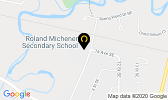 Roland Michener Sr High School in Shawinigan map