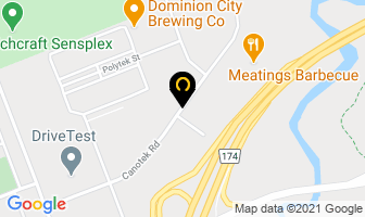 Roland Printing in Guelph map