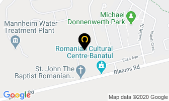Romanian Cultural Centre-Banatul in Kitchener map