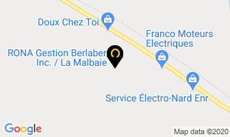Rona Gestion Berlaber Inc in La Malbaie map