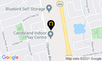 Ronco Law in Vaughan map
