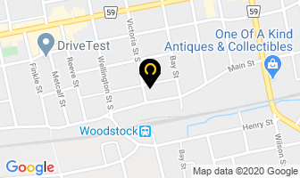 Ron's Appliance Service in Woodstock map