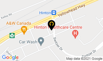 Ron's Electric in Hinton map