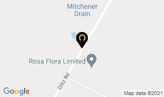 Rosa Flora Ltd in Dunnville map