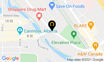 Rose & Crown Restaurant & Pub in Canmore map