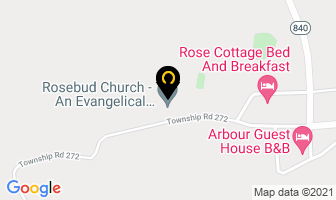 Rosebud Church in Division No. 5 map