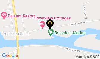 Rosedale Marina in Kawartha Lakes map