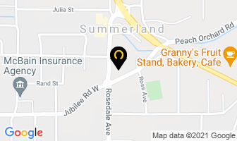 Rosedale Motel in Summerland map