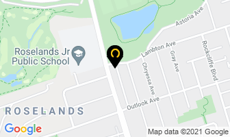 Roseland Dental in Toronto map