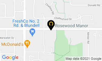 Rosewood Manor in Richmond map