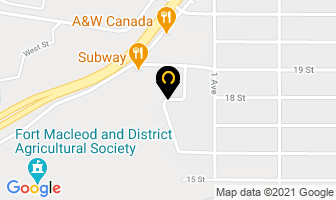 Rosewood Villa in Fort Macleod map