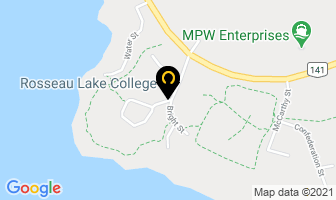 Rosseau Lake College in Bolton map
