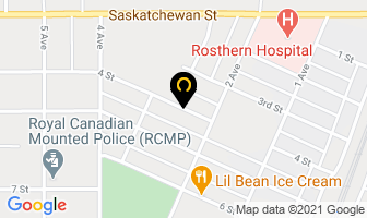 Rosthern Senior Citizen's Club in Rosthern map