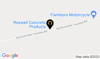 Roswell Concrete Products in Brantford map