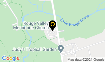 Rouge Valley Mennonite Church in Markham map