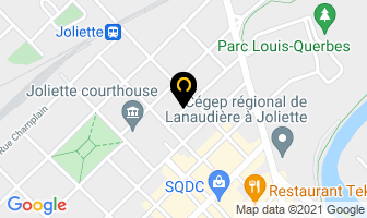 Rouleau Christian in Joliette map