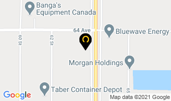 Rowland Seeds Inc in Taber map