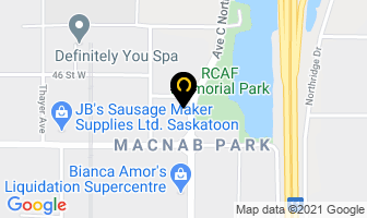 Royal Canadian Air Force Assoc in Saskatoon map