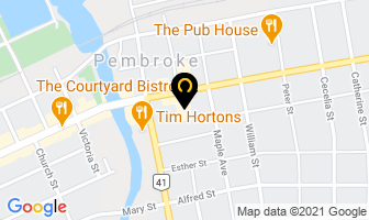 Royal Canadian Legion in Pembroke map