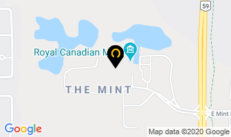 Royal Canadian Mint in Winnipeg map
