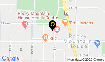 Royal Flush in Rocky Mountain House map