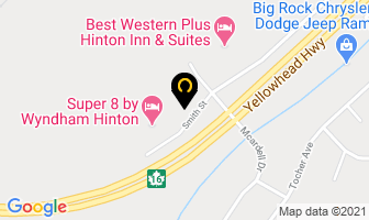 Royal Garden Restaurant in Hinton map