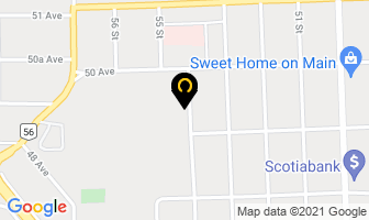 Royal Hotel in Stettler map