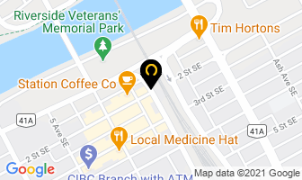 Royal Hotel Beer Store in Medicine Hat map
