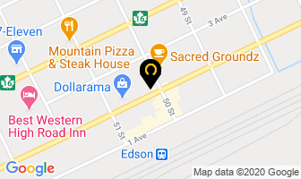 Royal Lepage Edson Real Estate in Edson map