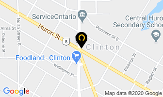 Royal Lepage Heartland Realty in Clinton map
