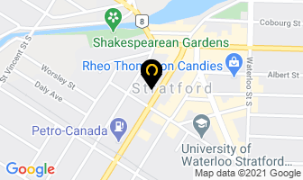 Royal Lepage Hiller Realty in Stratford map