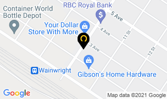 Royal Lepage Stalco Realty in Wainwright map