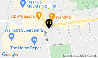 Royal Lepage Trinity Realty in Collingwood map