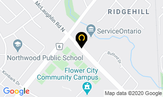 Royal Lepage Vendex Realty in Brampton map