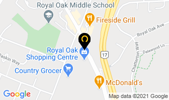 Royal Oak Massage Therapy in Victoria map