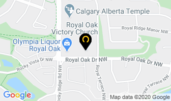 Royal Oak Victory Church in Calgary map