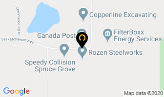 Rozen Steel Works in Spruce Grove map