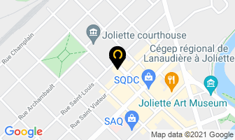 Rue Des Beaux Arts in Joliette map