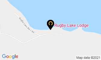 Rugby Lake Lodge in Dryden map