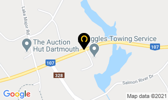 Ruggles Towing Service Ltd in Dartmouth map