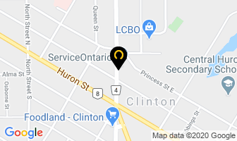 Rural Business Network in Clinton map