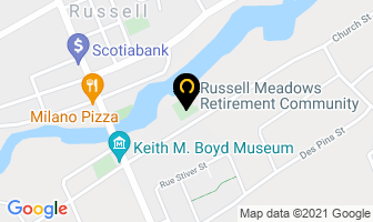 Russell Meadows Retirement Community in Ladysmith map