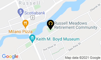 Russell Meadows Retirement Community in Ladysmith map