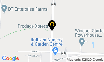 Ruthven Roofing in Kingsville map