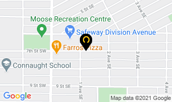 Saamis Immigration Reception House in Medicine Hat map