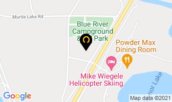 Saddle Mountain Lodge in Blue River map