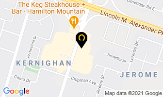 Sahar Hospitality in Hamilton map