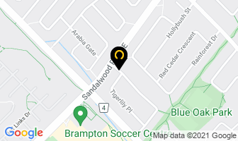 Saini Gulab in Brampton map