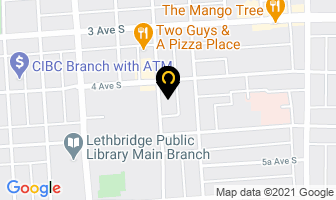 Saint Augustine's Anglican Church in Lethbridge map