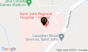 Saint John Regional Hospital in Saint John map